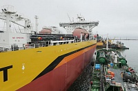 Компания «Роснефть Бункер» в порту Большого Камня выполнила бункеровку танкера «Владимир Мономах» экологичным судовым топливом RMLS 40